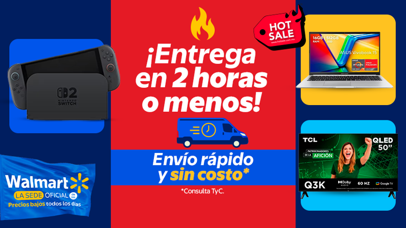 ¡Entrega en 2 horas o menos! +Envío sin costo