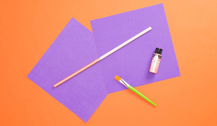 Step 1 paint dowel