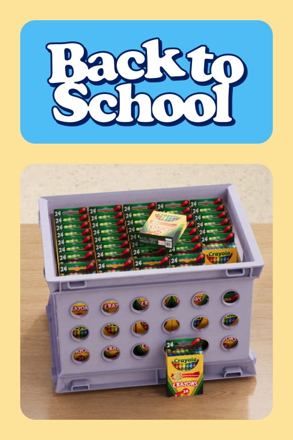 A box of crayons.
