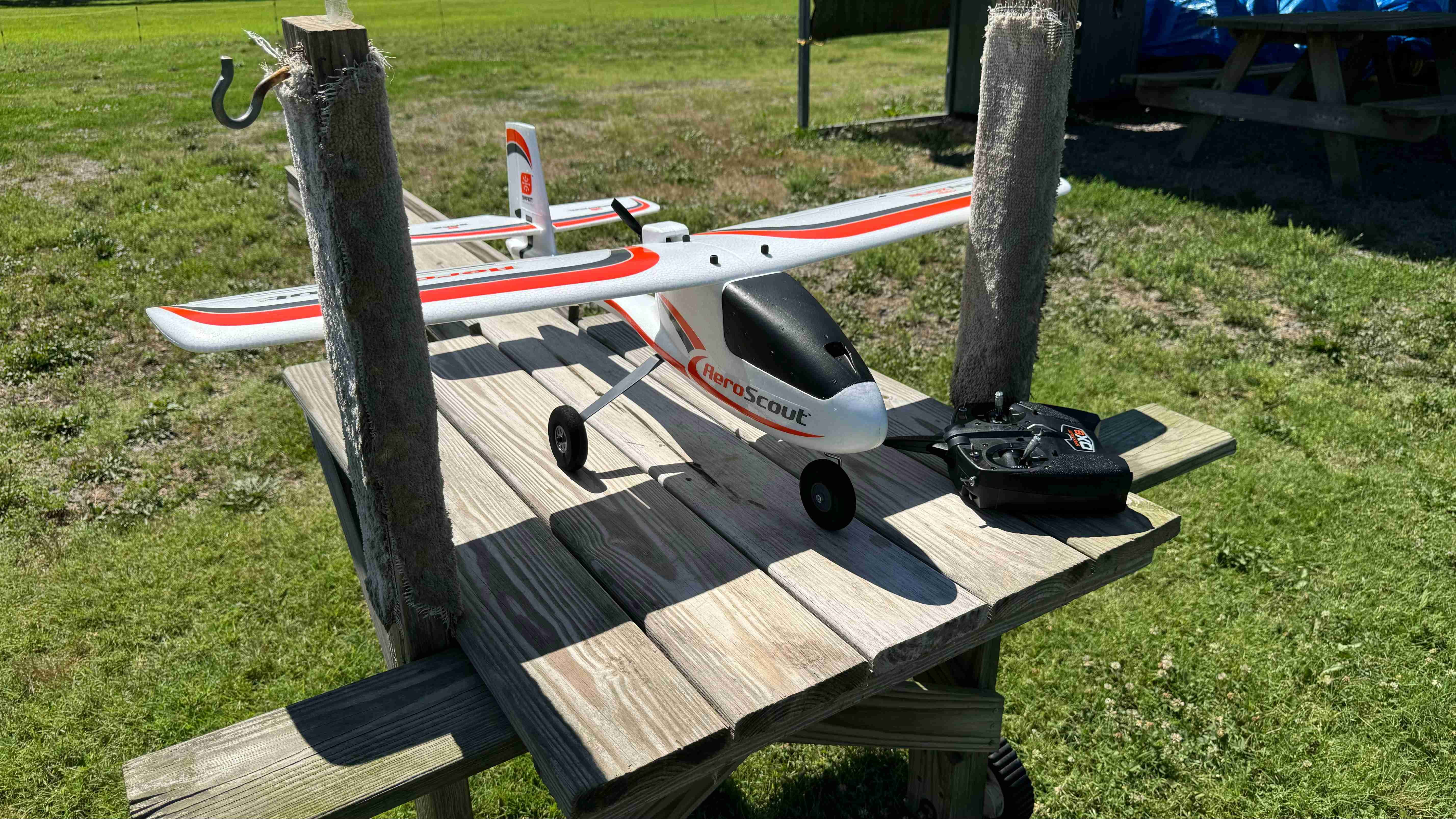 In my opinion the best trainer RC plane you can find.  I love my AeroScout!  So much fun to fly! , Shop post, 