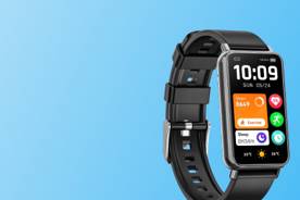 A smartwatch and a discount badge Up to 35% off.