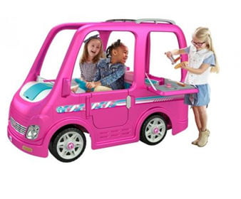 Power Wheels Barbie Dream Camper, Battery-Powered Ride-On Vehicle