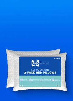 Image shows a two pack of pillows.