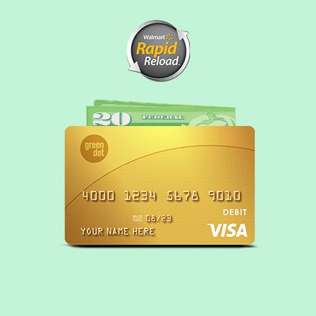 Can you get cash back on a green dot card Green Dot Prepaid Visa Card Walmart Com