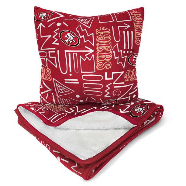 Northwest NFL San Francisco 49ers Gnomie Love Silk Touch Throw Blanket, Team Colors, 50 x 60