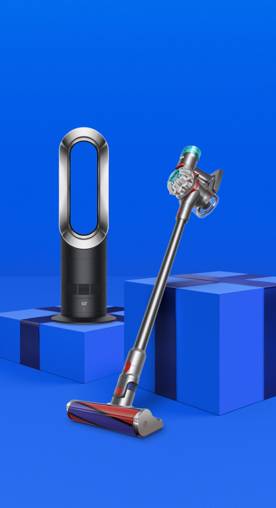 An air purifier and a vacuum.