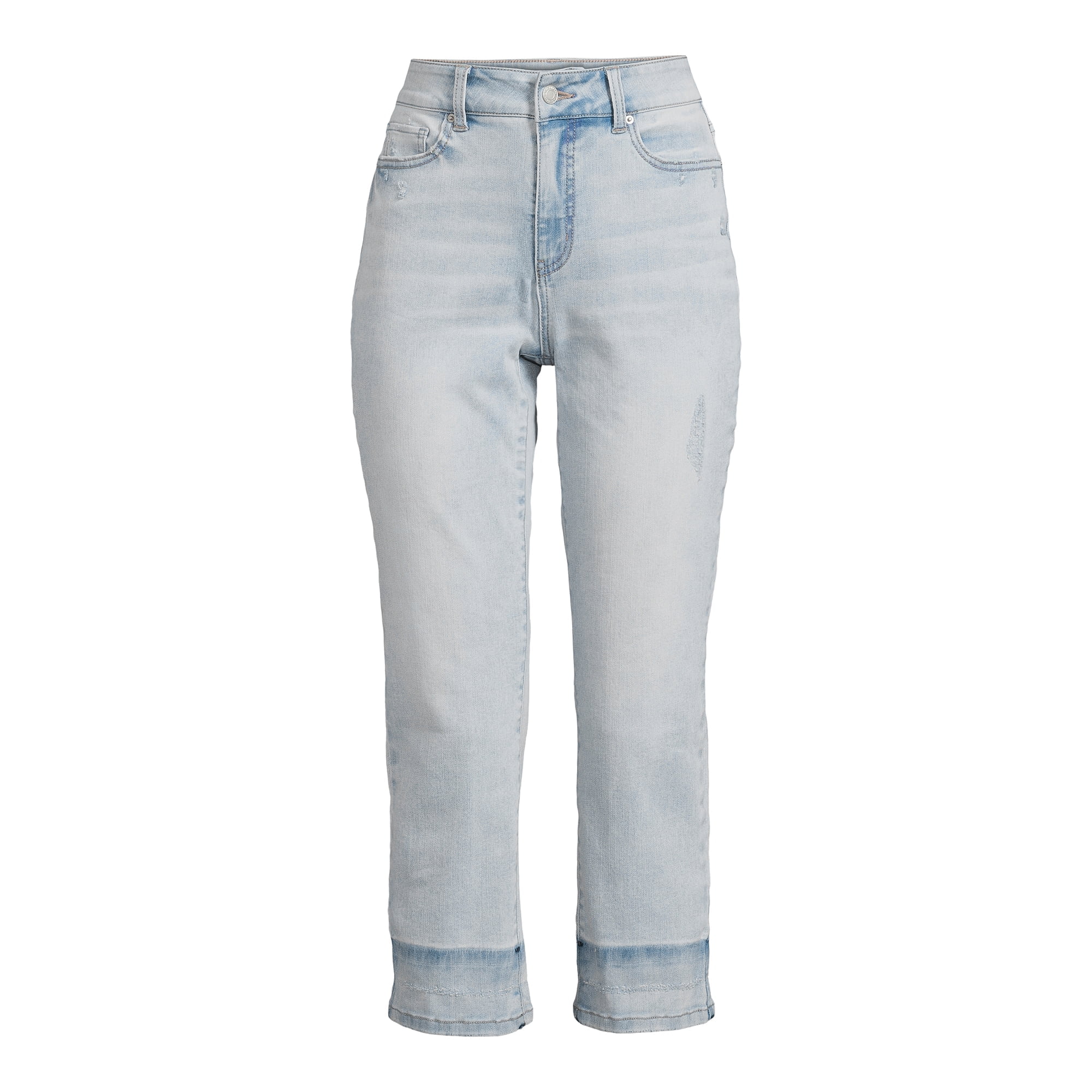 Farfetch Damen Kleidung Hosen & Jeans Jeans Tapered Jeans Distressed-effect cropped tapered-leg jeans 