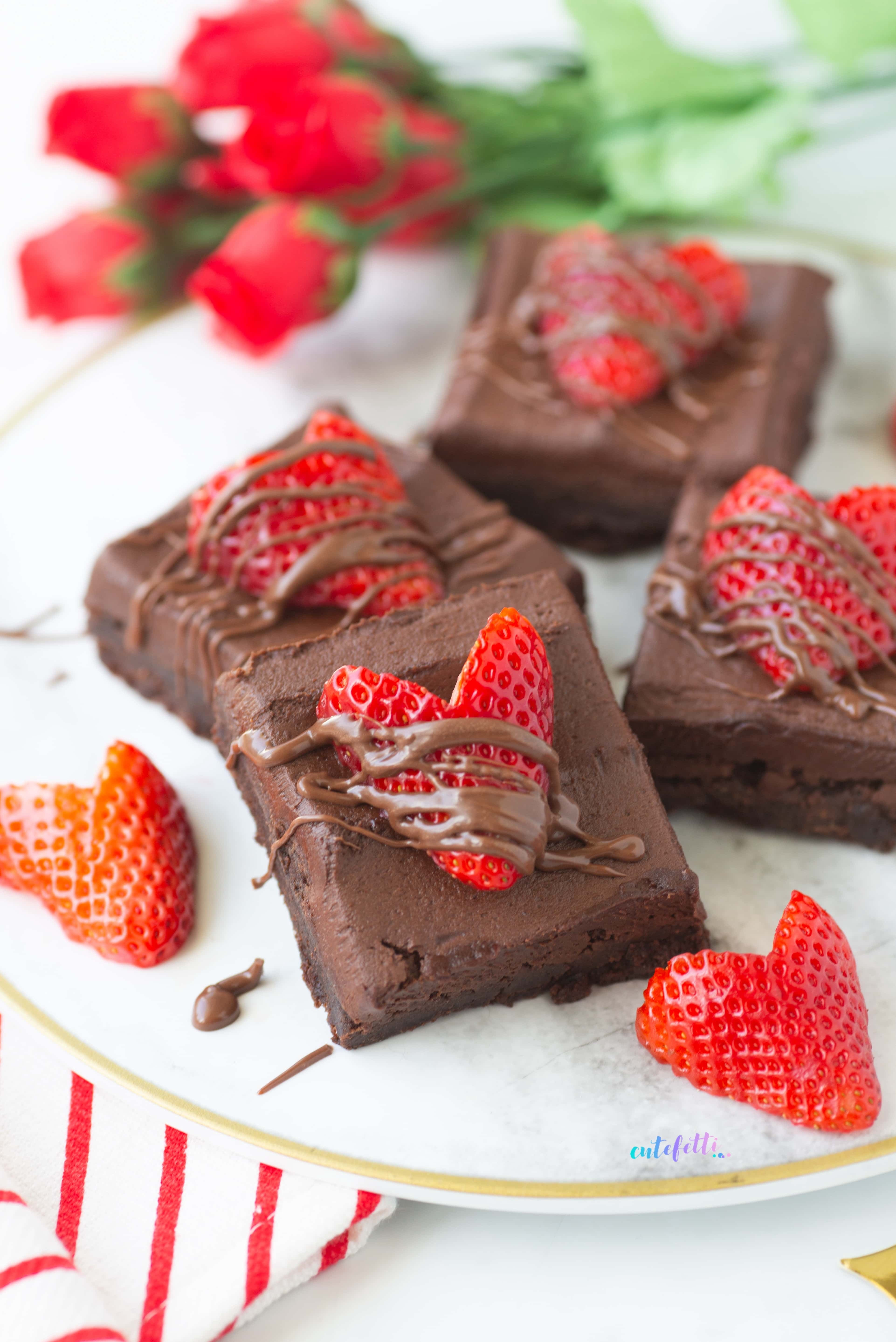 Strawberry Chocolate Drizzle Brownies are so easy to make. Add a package of Walmart fudgey brownies, fresh strawberries and no temper melting chocolate to your cart. Yum., Shop post, 