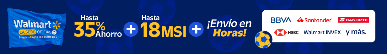 Walmart la SEDE OFICIAL Precios Bajos Todos los días.Hasta 35% + Hasta 18 MSI + Envío en horas BBVA Santander Banorte HSBC Walmart Invex y más.