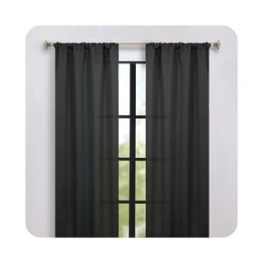 Black curtains