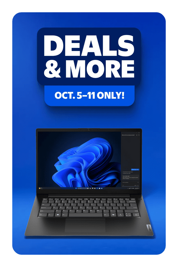 Image shows Lenovo V14 G5 14" FHD Laptop, Intel Core i7-13620H, 16GB RAM, 1TB SSD, Windows 11 Home