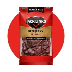 A package of Jack Link's beef jerky.