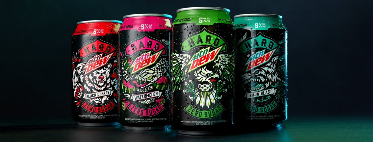 Hard Mountain Dew Baja Blast Variety