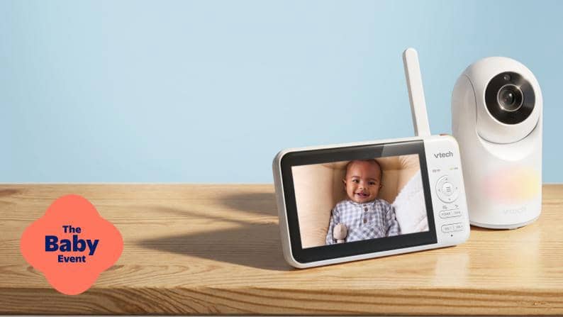 The Baby Event badge. VTech baby monitor.