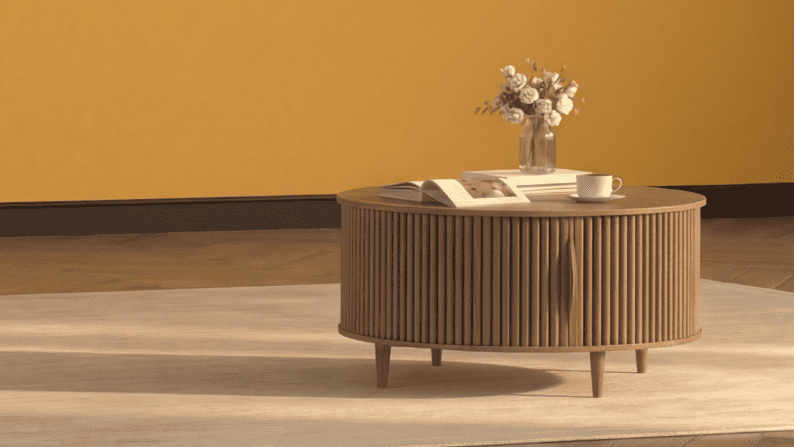 ニューマルチテーブル　　90幅　BR/NA/WAL Furniture - Walmart.com