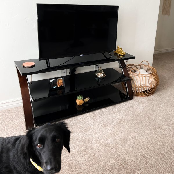 Mainstays TV Stand for TVs up to 65", Walnut