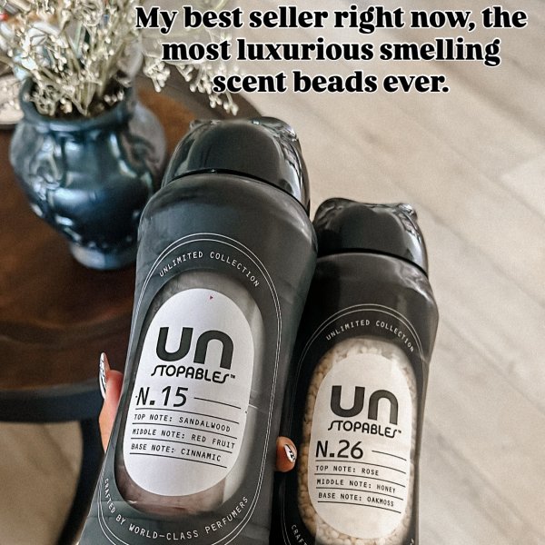 Photo from @oneglammomma handle, with 2 products.