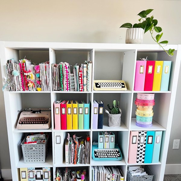 Better Homes & Gardens 4Cube Storage Organizer, Rustic Gray