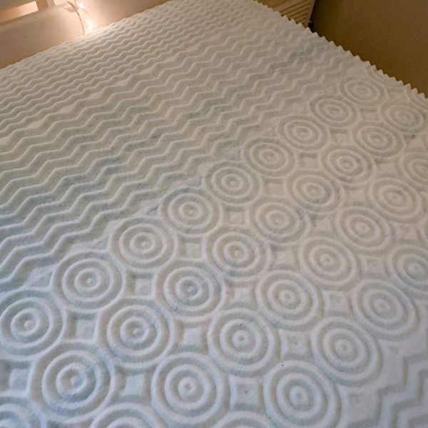 Zinus Spa Sensations 4" Memory Foam Mattress Topper with Theratouch