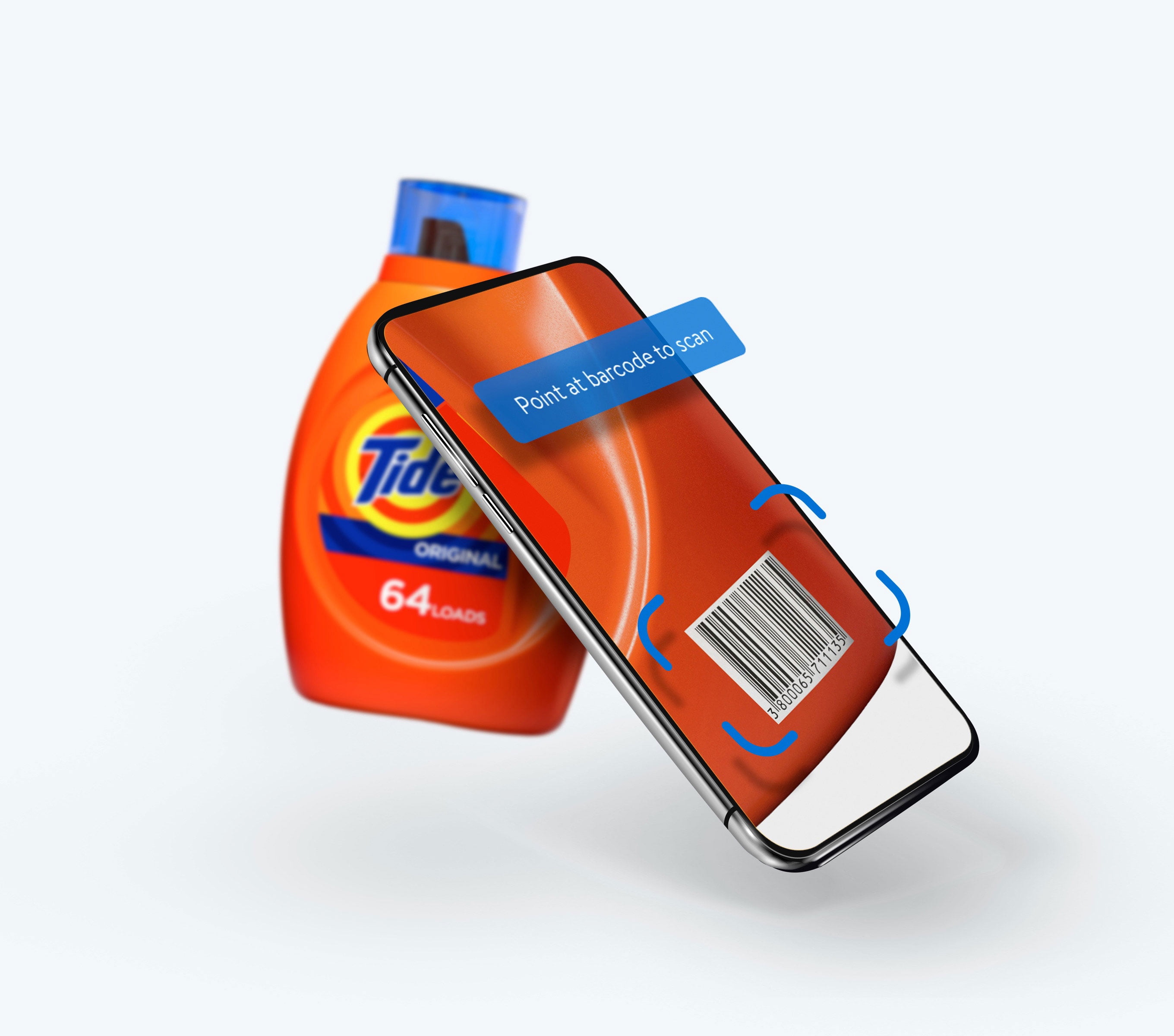 mobile scan of Tide bottle