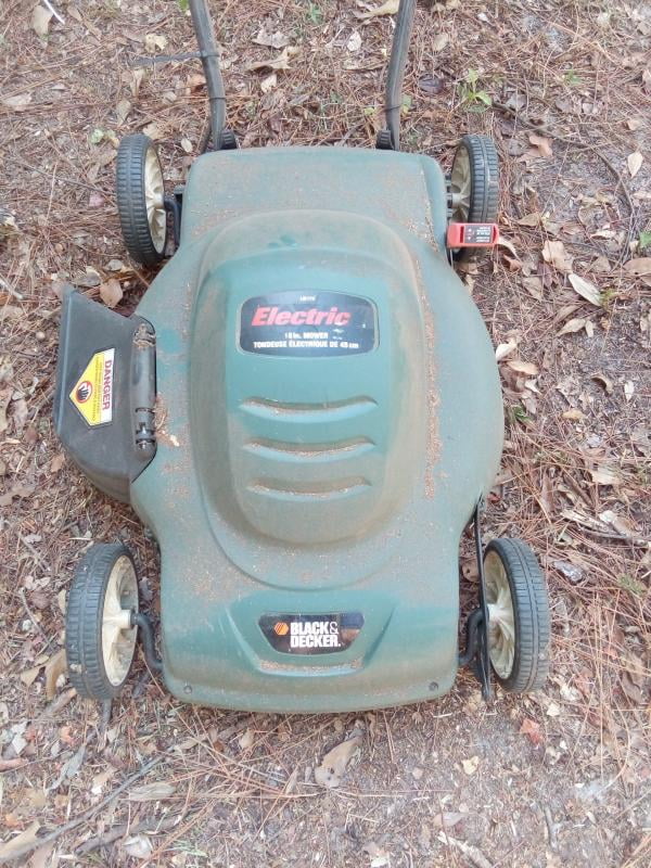 black & decker electric lawn mower
