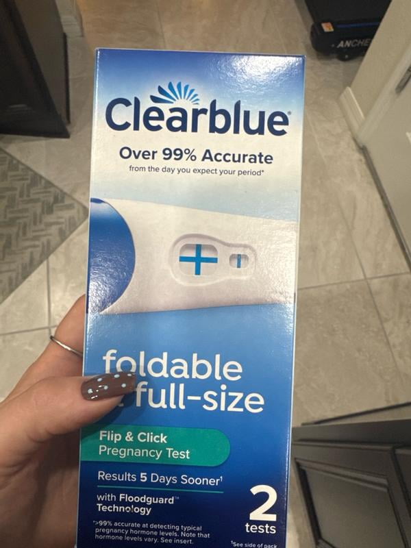 Customer reviews for Clearblue Flip and Click Pregnancy Test, 2