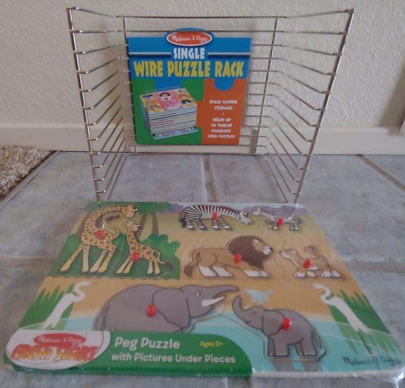 customized size metal wire puzzle rack