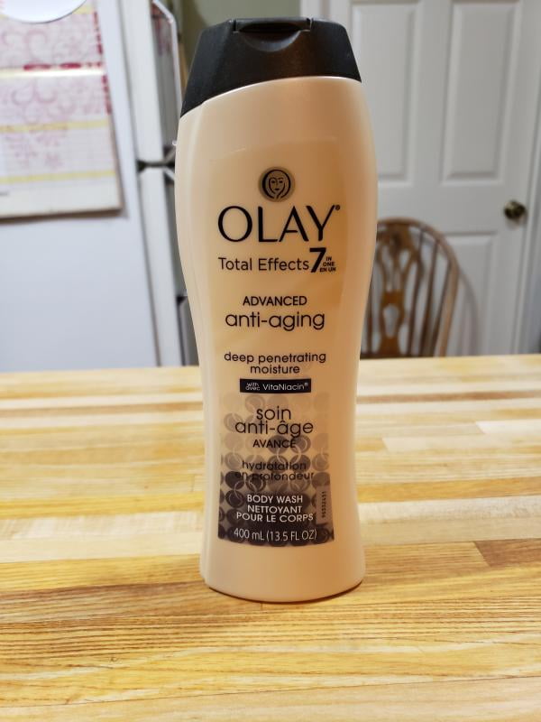 oil of olay total effects body wash