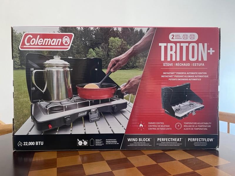 Coleman Triton+ Outdoor Portable Gas Camping Stove, 2 Burners