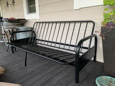 Ore international r805bk metal arm futon frame hotsell