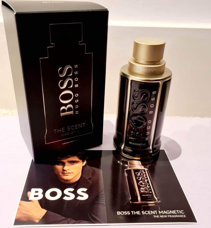HUGO BOSS, Men's The Scent Magnetic EDP Spray, 3.38 oz, Blue