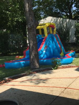 banzai slide n soak splash park inflatable outdoor kids water park play center