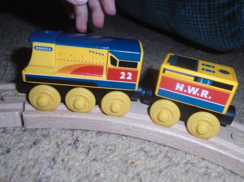 wooden rebecca train