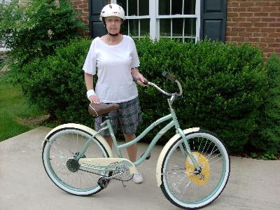 huffy mint green beach cruiser