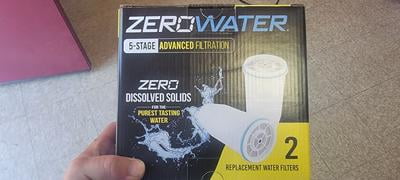 ZeroWater 5-Stage Water Filter Replacement, 2 Pack, Fits Pitchers