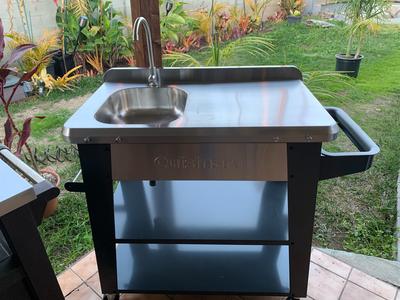 Skip To Main Content, Outdoor Food Prep Table With Sink