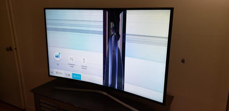 can you fix a broken curved tv screen