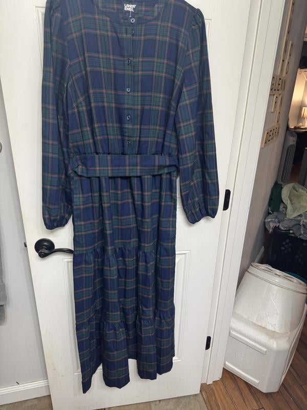blue flannel dress Toad & Co Women's Re-Form Flannel Shirt Dress - XS main image 0