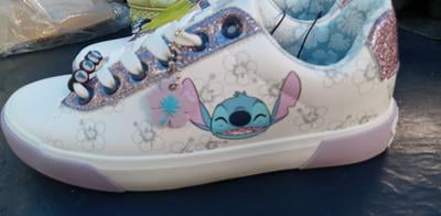 【2plan】Stitch cent shoes Lilo & Stitch Low Court Sneaker Shoes Womens Size 8 White