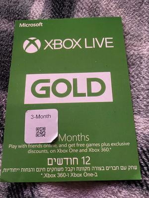 Microsoft Xbox Xbox Live Month Gift Card Xbox Live Pay Monthly