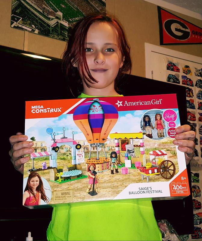 mega construx american girl saige's balloon festival construction set
