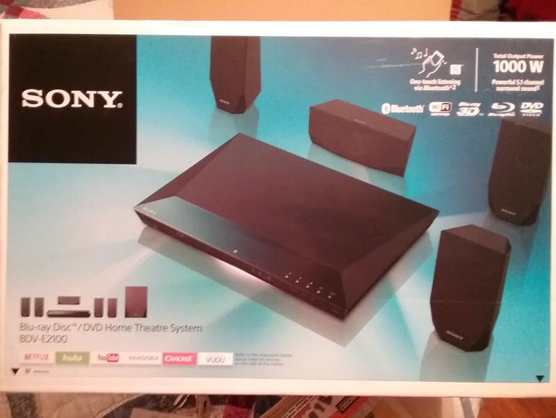 Sony v E2100 5 1 Channel 1000w 3d Blu Ray Home Theater System With Built In Wi Fi Walmart Com