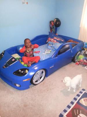 Step2 Corvette Convertible Toddler To, Step2 Corvette Z06 Convertible Toddler To Twin Bed Blue