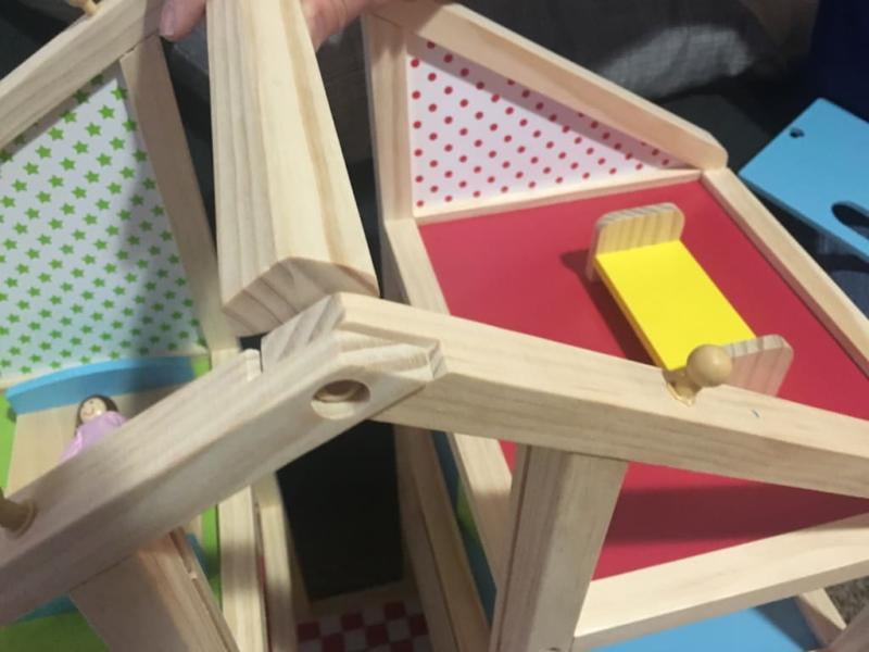 melissa and doug hi rise wooden dollhouse