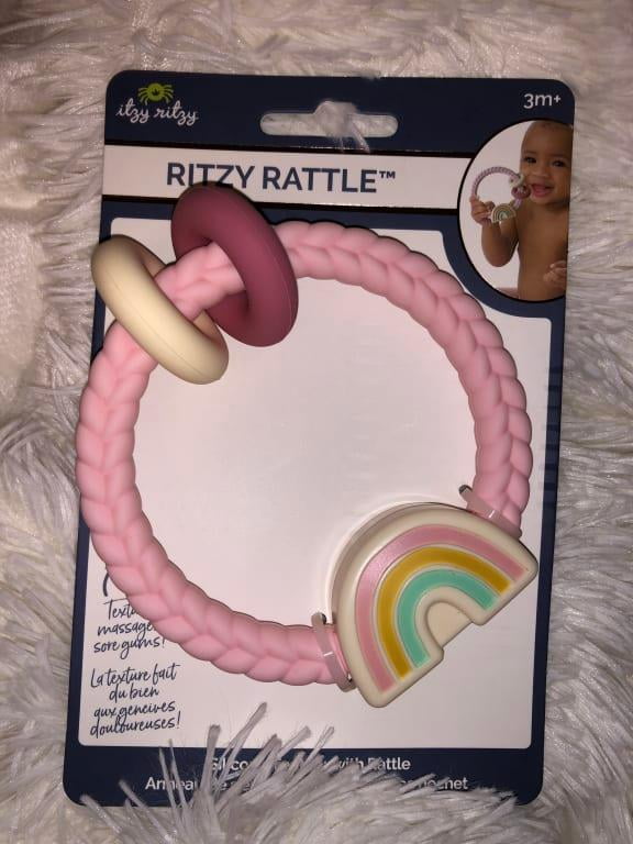 Itzy ritzy rainbow rattle