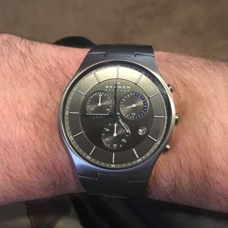 Skagen Men s Balder SKW6077 Silver Titanium Quartz Watch Walmart
