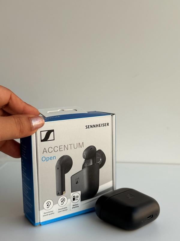 Sennheiser, ACCENTUM Open Wireless Earbuds, Open Design, Cream