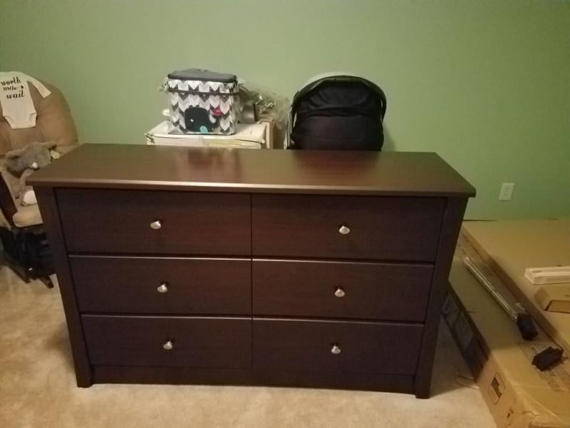 storkcraft crescent 6 drawer dresser
