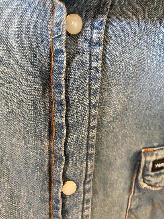 denim work shirts walmart