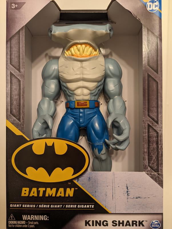 DC Comics Batman Giant Series King Shark Figurine de Super-héros à Collectionner pour garçons et Filles à partir de 3 Ans